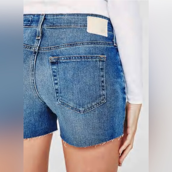 NWT AG Hailey Cut Off Ex Boyfriend Denim Shorts Medium Washed Blue Size 31 - Picture 6 of 15